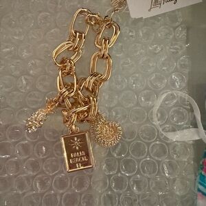 Lilly Pulitzer Gold Charm Bracelet